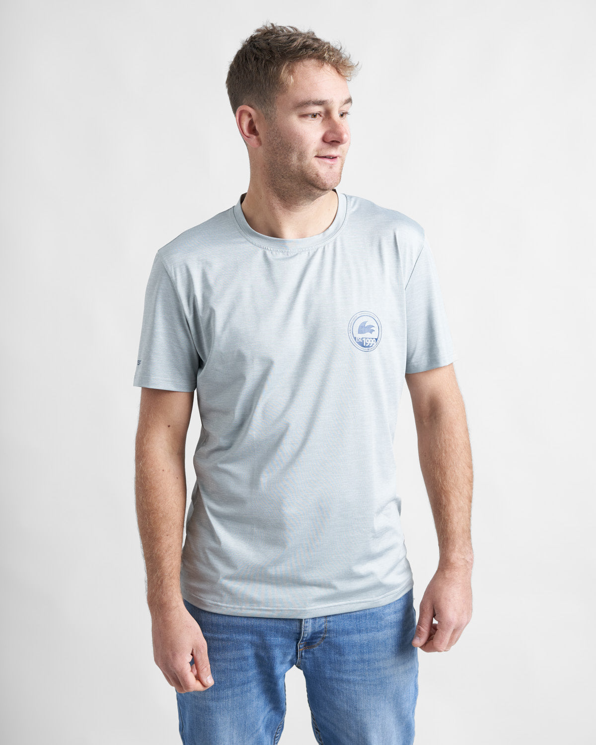 Rooster T-Shirt homme technique gris polyester recyclé