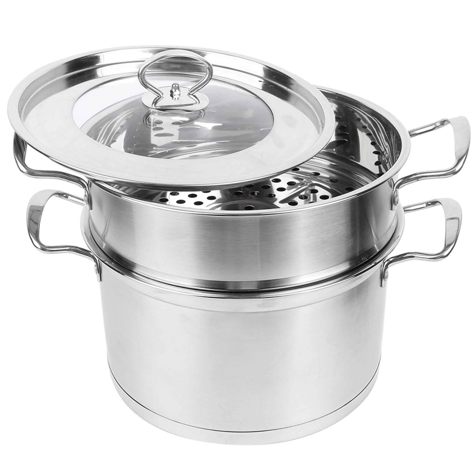 Ejoyous Couscoussier 2 Niveaux Inox Cuit Vapeur avec Couvercle