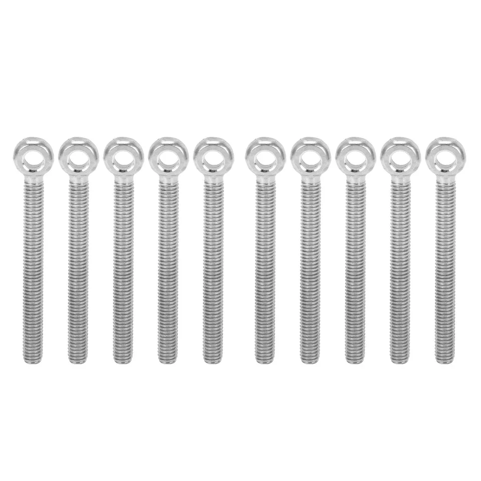 FTVOGUE M6x60 boulon à œil inox 304 lot de 10