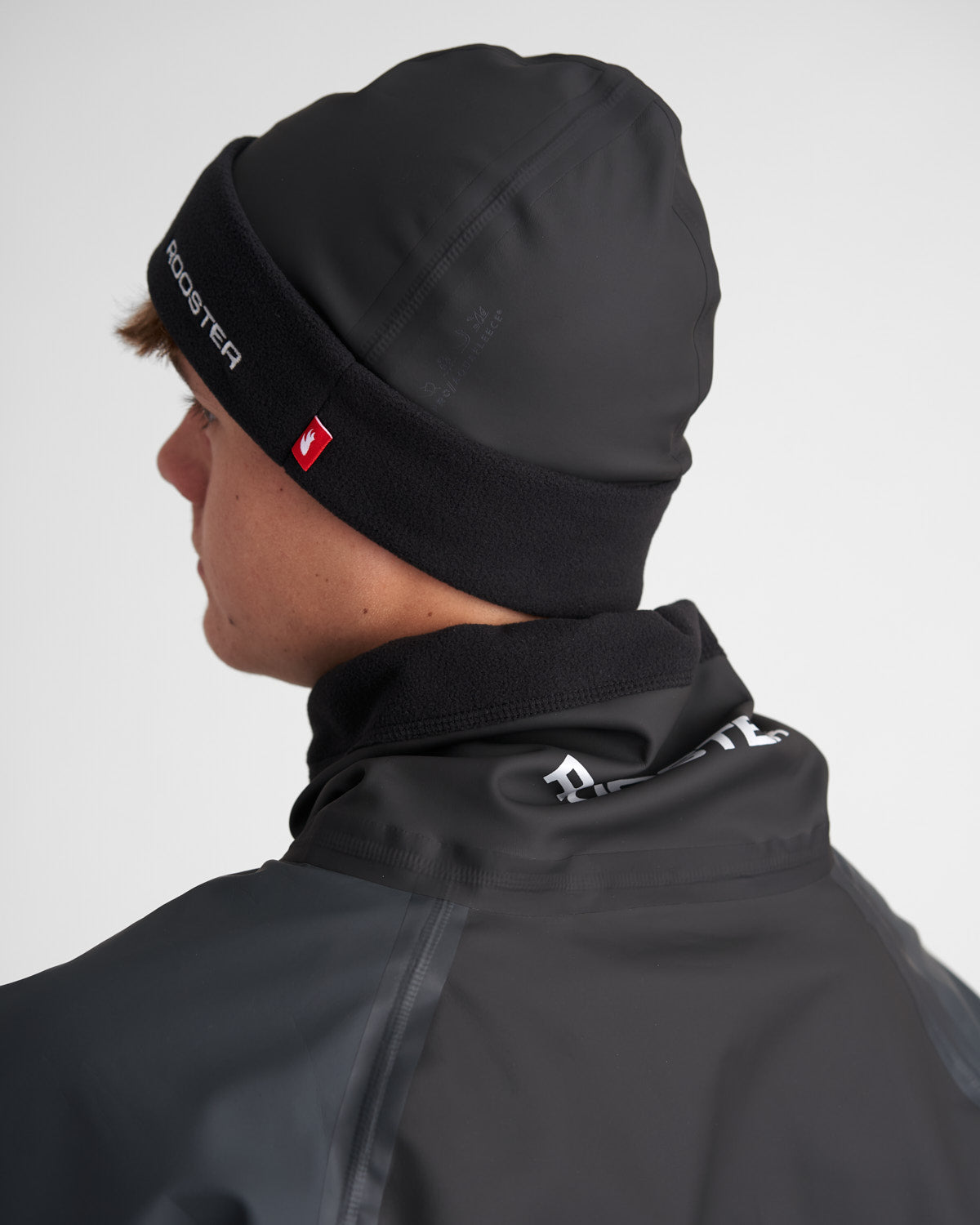 Rooster Aquafleece bonnet Pro chaud coupe-vent noir