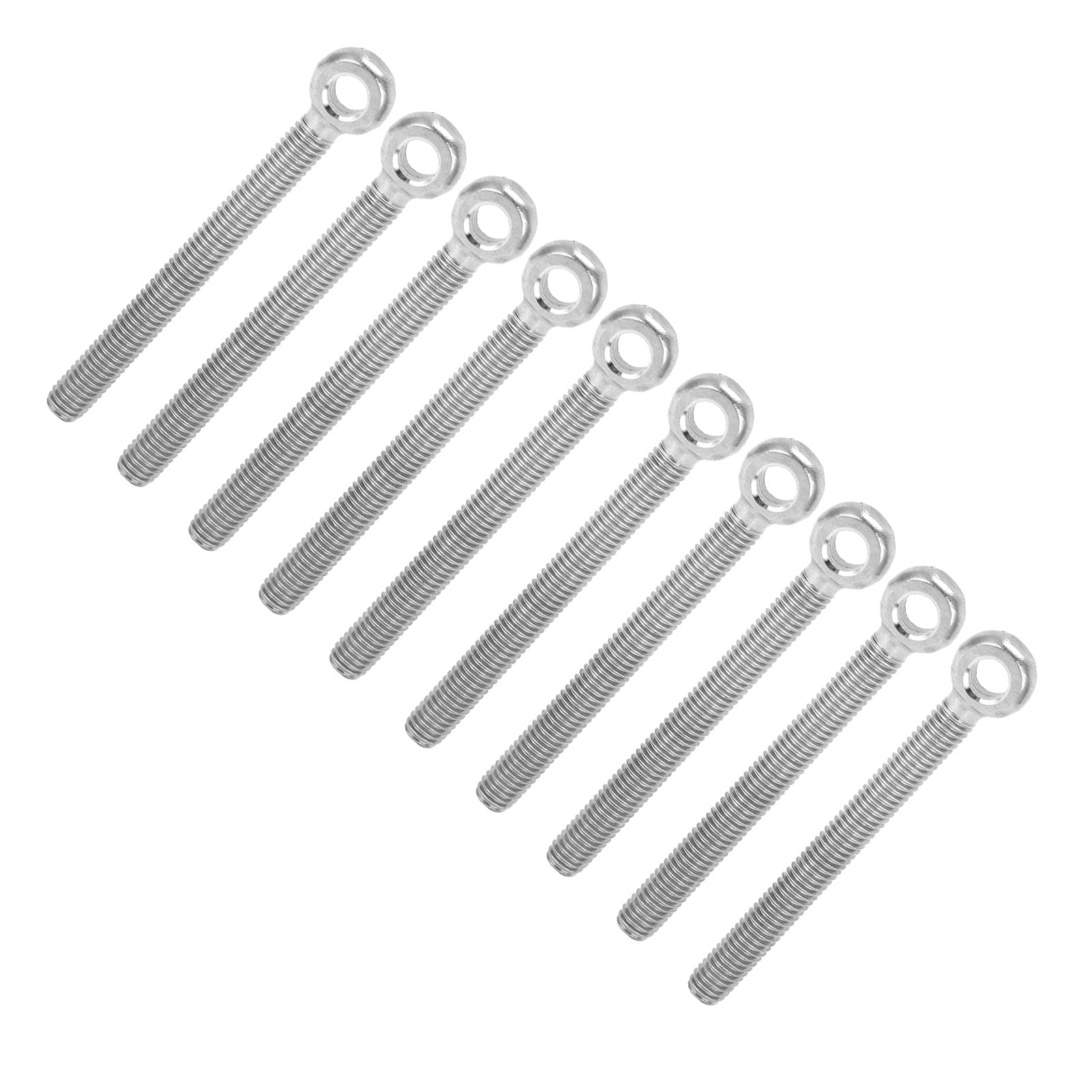 FTVOGUE M6x60 boulon à œil inox 304 lot de 10