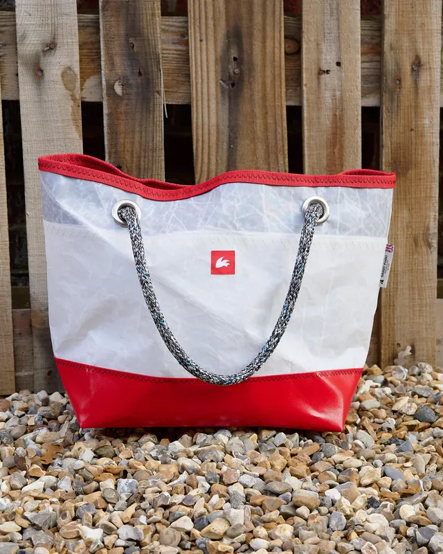 Rooster Bags Sandy Point x Rooster sac plage voile recyclée grand zip