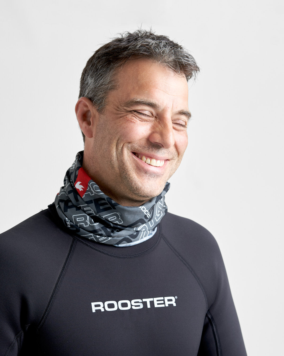 Rooster Sailing Hats tour de cou anti-UV graphite polyester recyclé
