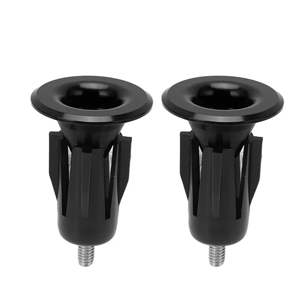 Tissting bouchons guidon vélo alu noir paire