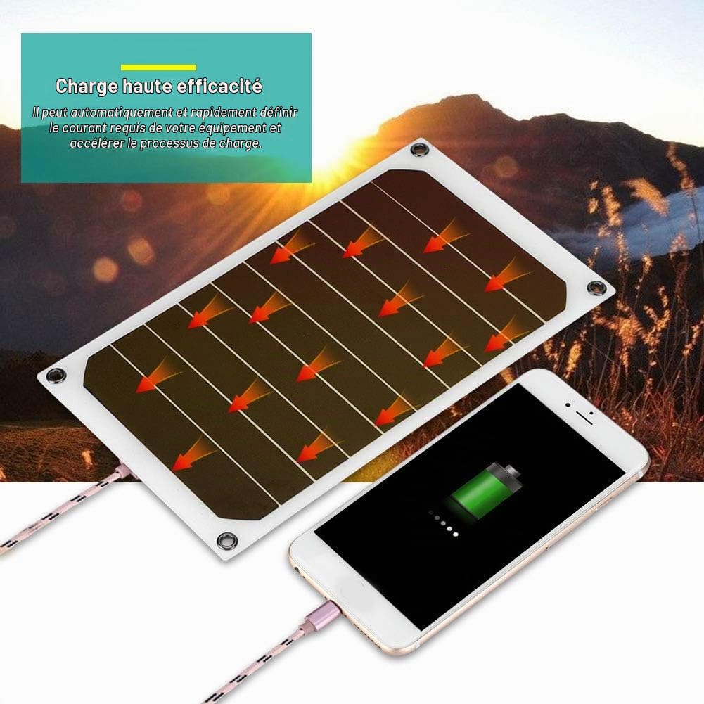 Jadeshay Solaire Photovoltaïque panneau solaire 10W 5V USB