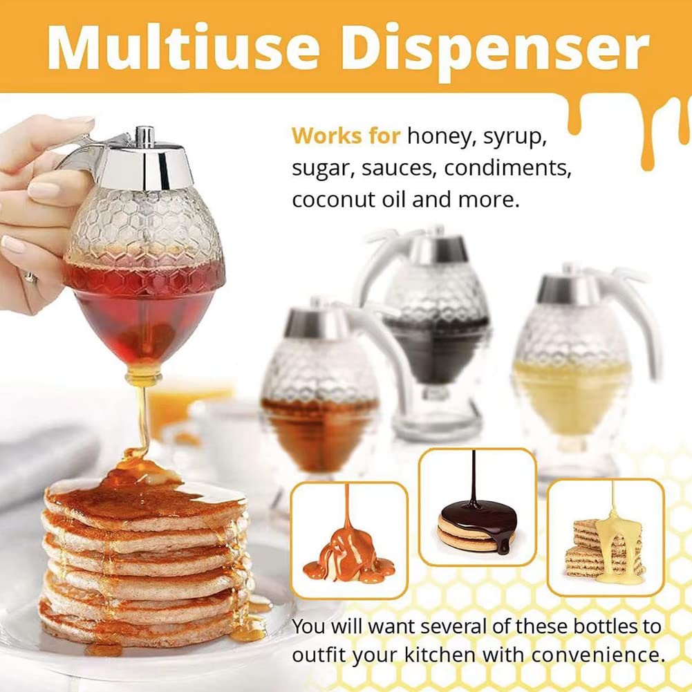 Jadeshay Articles Ménagers distributeur miel 200 ml transparent