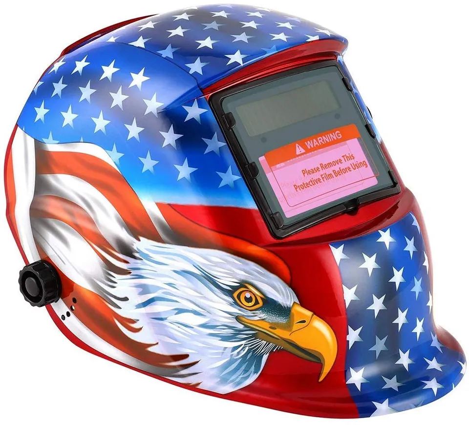 Ejoyous Home Improvement Tool casque de soudage auto 4/9-13 rouge bleu