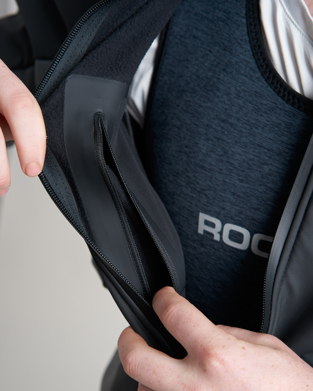 Rooster Aquafleece top Active zippé Noir