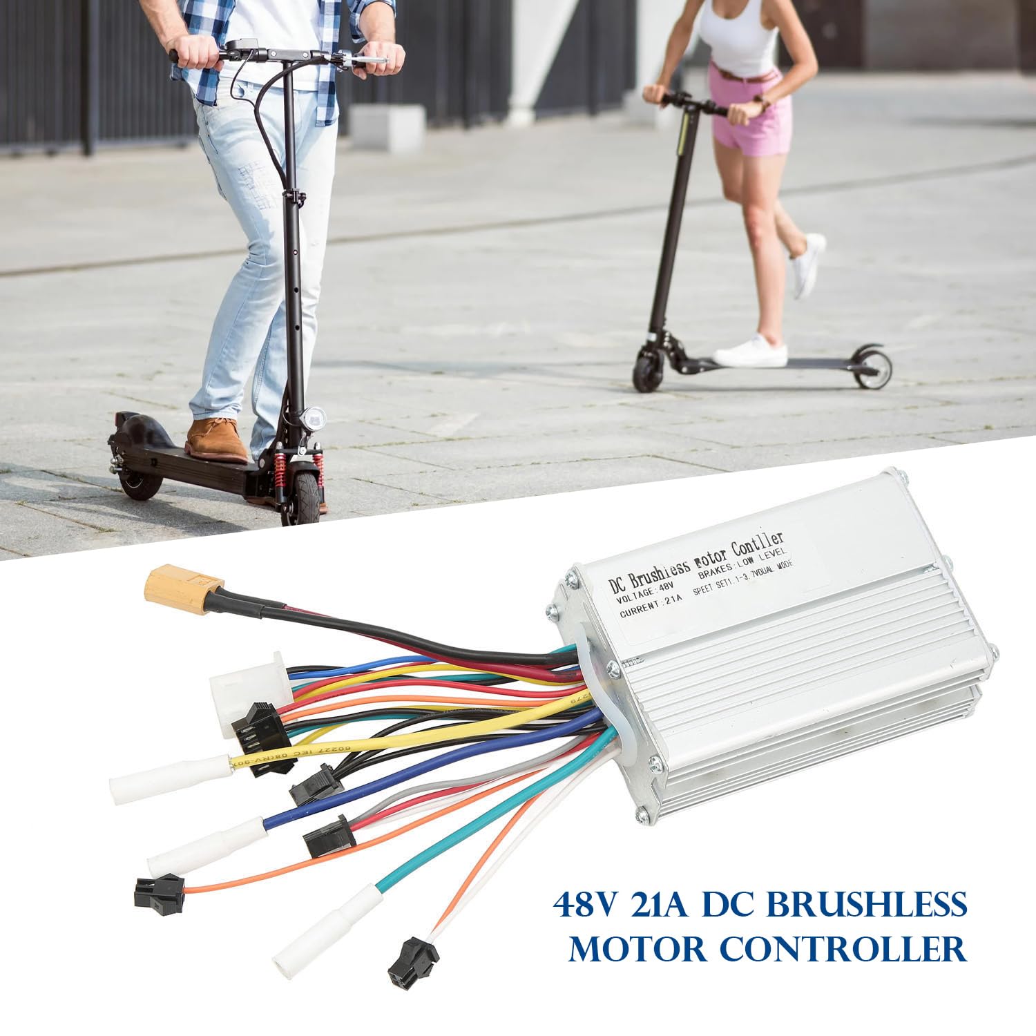 Tissting Contrôleur moteur brushless 48V 21A vélo scooter