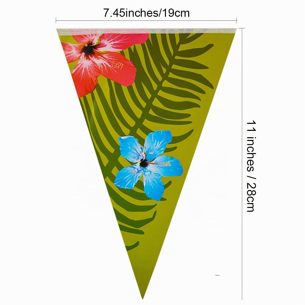 FEPITO Bannière hawaïenne tropicale 2 x 3 m fête