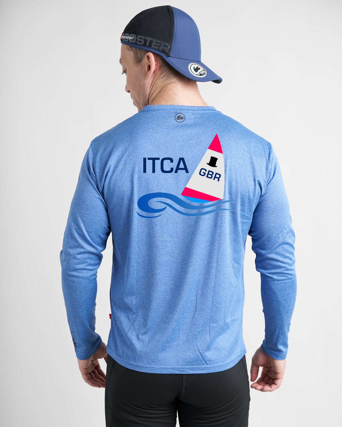 Rooster Tech Top UV50+ Manches Longues Bleu ITCA