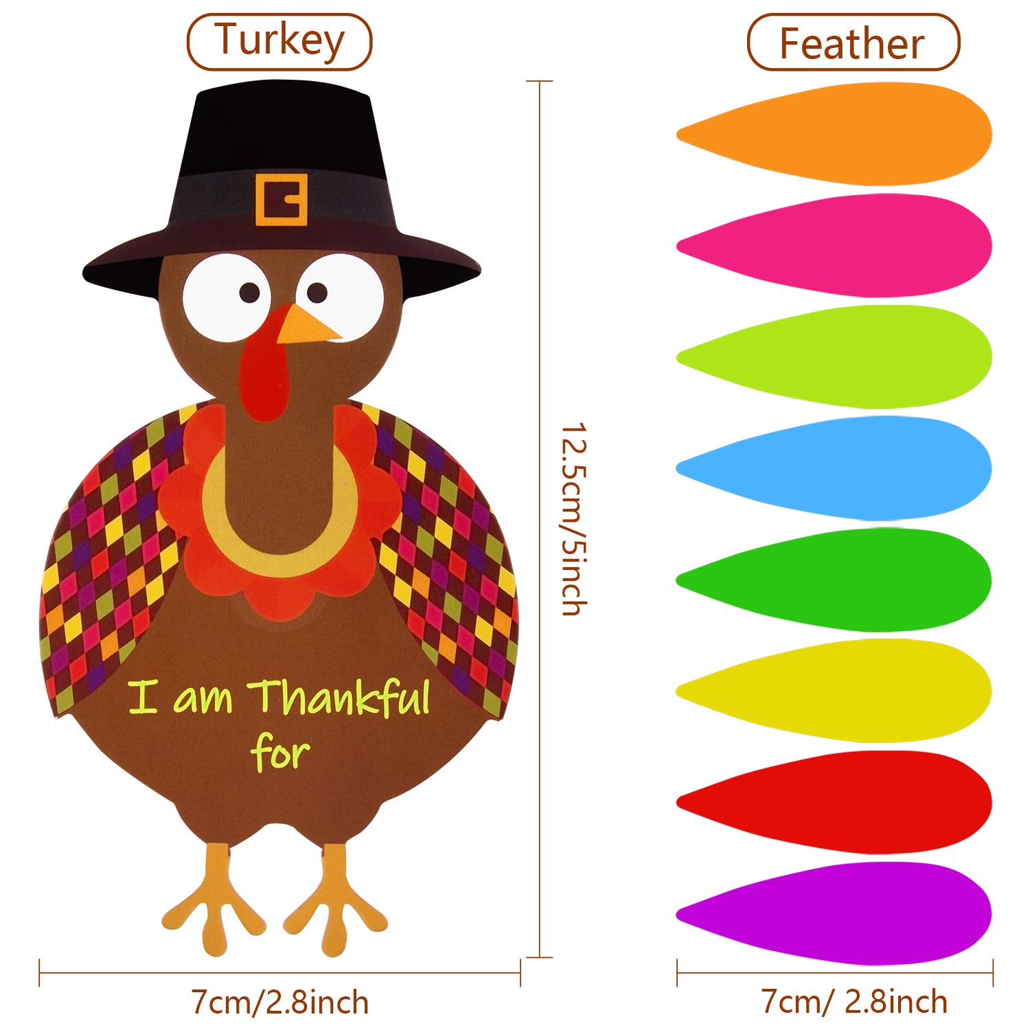 FEPITO Party Decorations kit dinde Thanksgiving 105 pièces