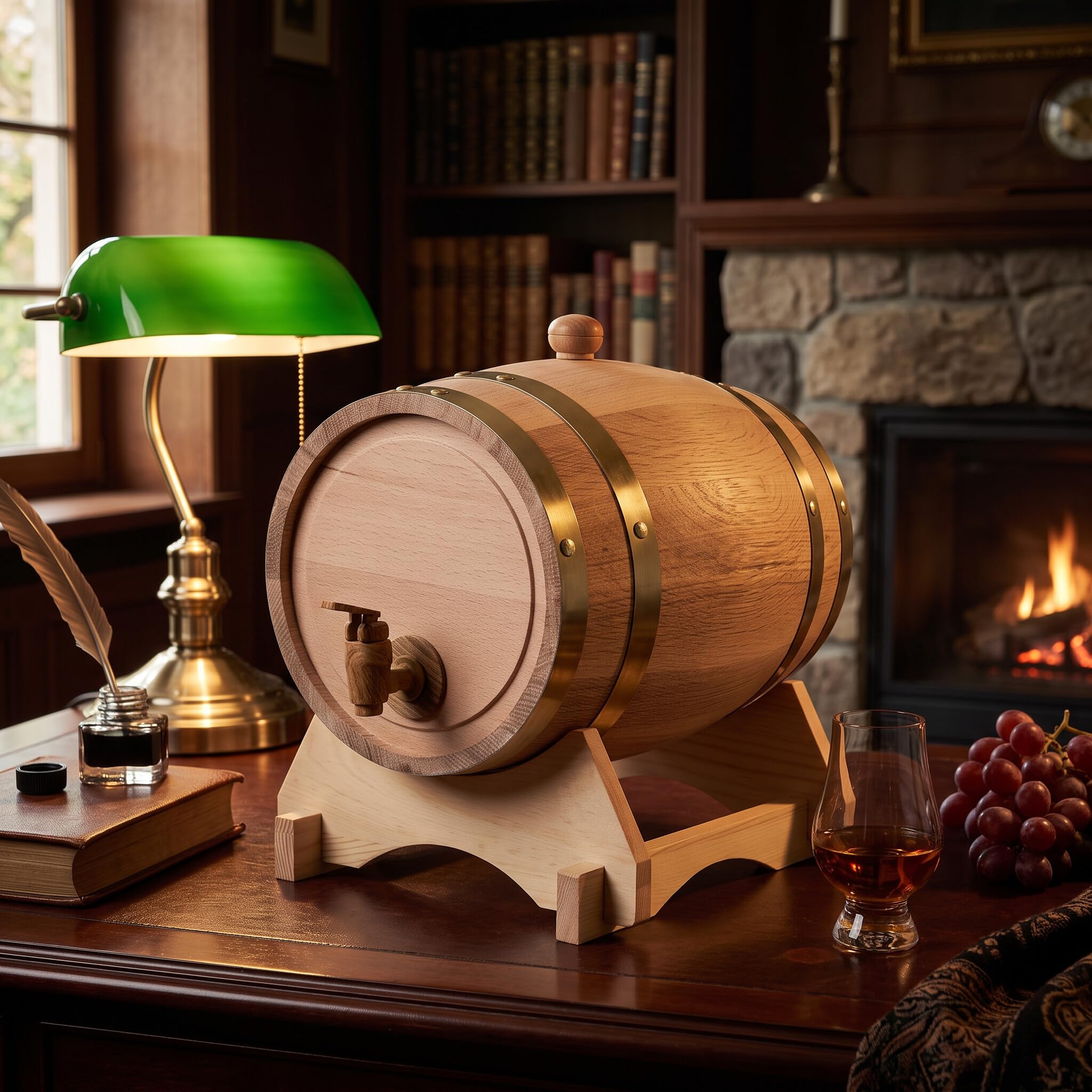 Ejoyous Kitchen tonneau bois 5 L whisky vin chêne
