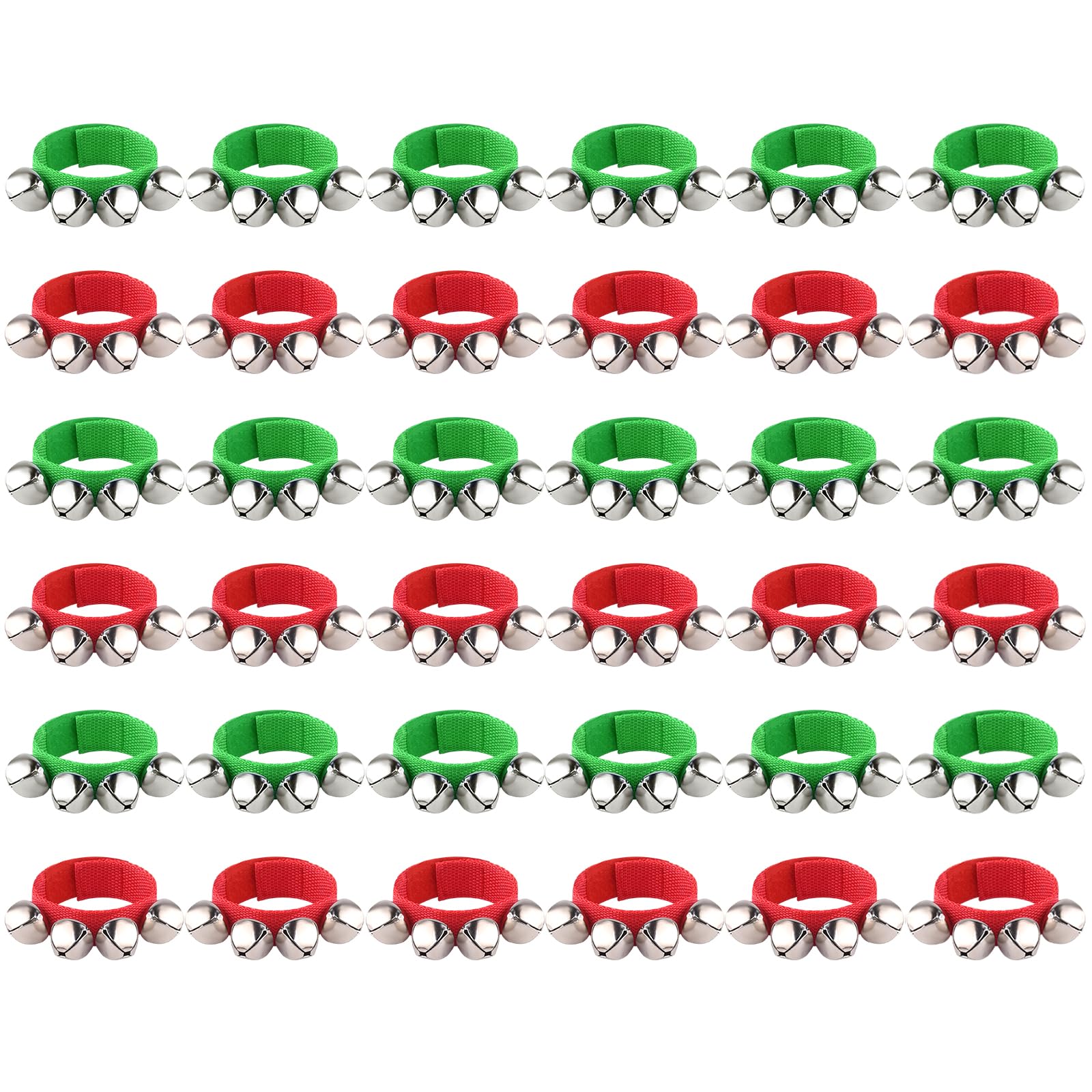 FEPITO Party Decorations bracelets cloches jingle 36 pcs 12 couleurs