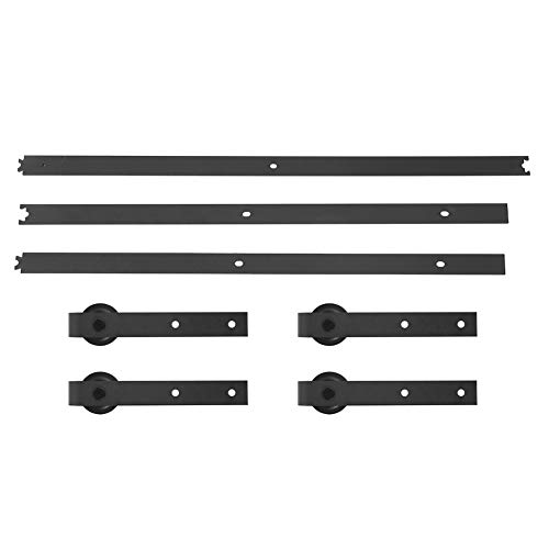Ejoyous Kit Rail Porte Coulissante Double 10FT Acier