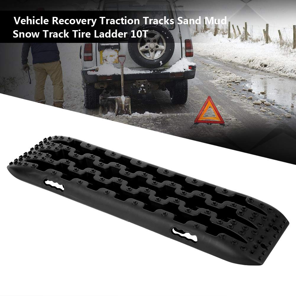 Ejoyous Plaques Traction 4x4 10T Noires Lot de 2