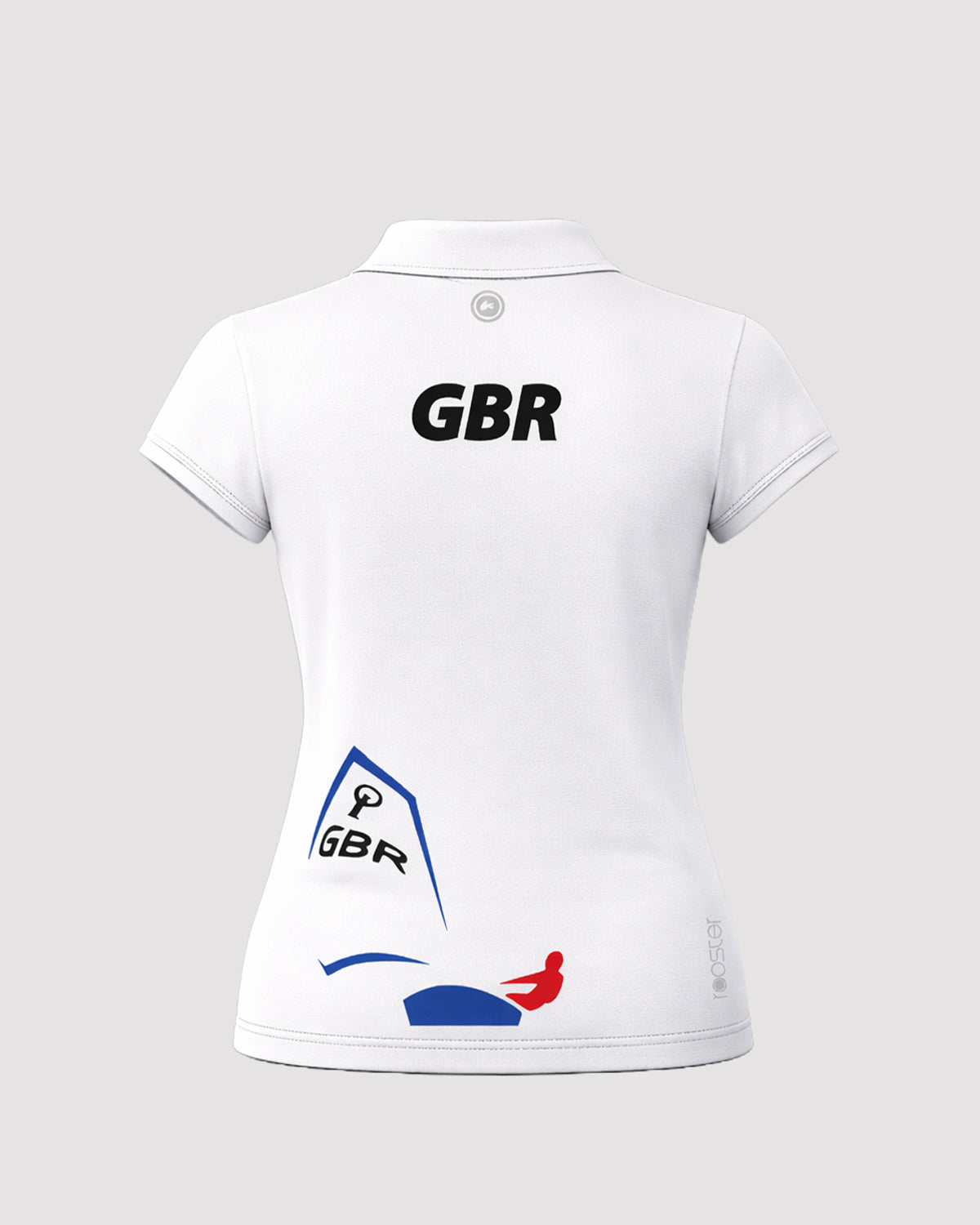 Rooster Technical Casual IOCA GBR polo technique blanc femme UK10