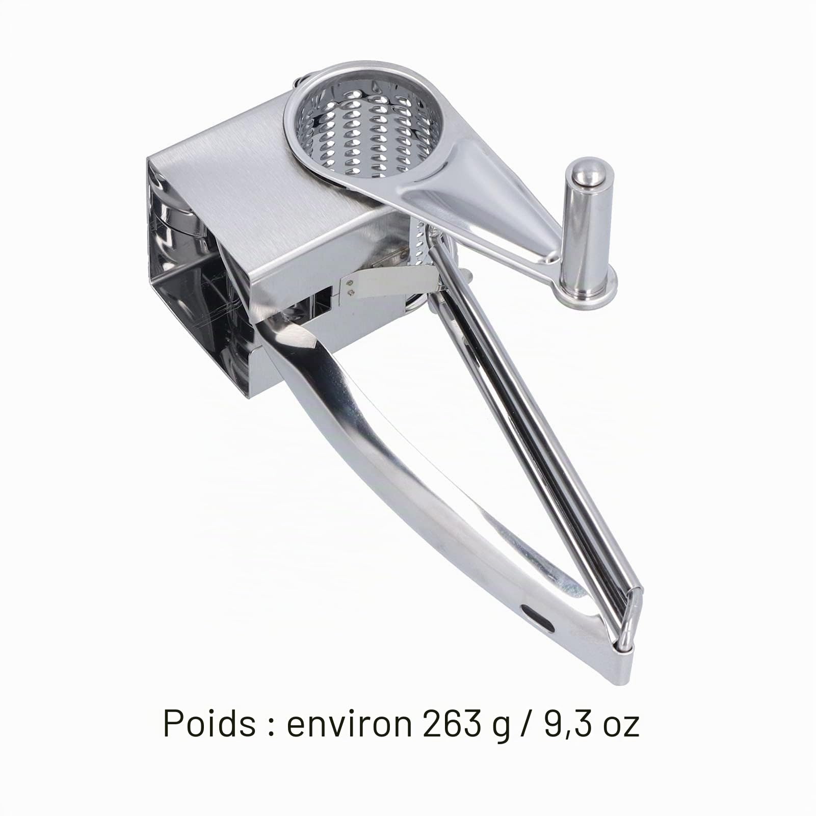 Tissting KITCHEN BATHROOM moulin fromage râpe inox manivelle