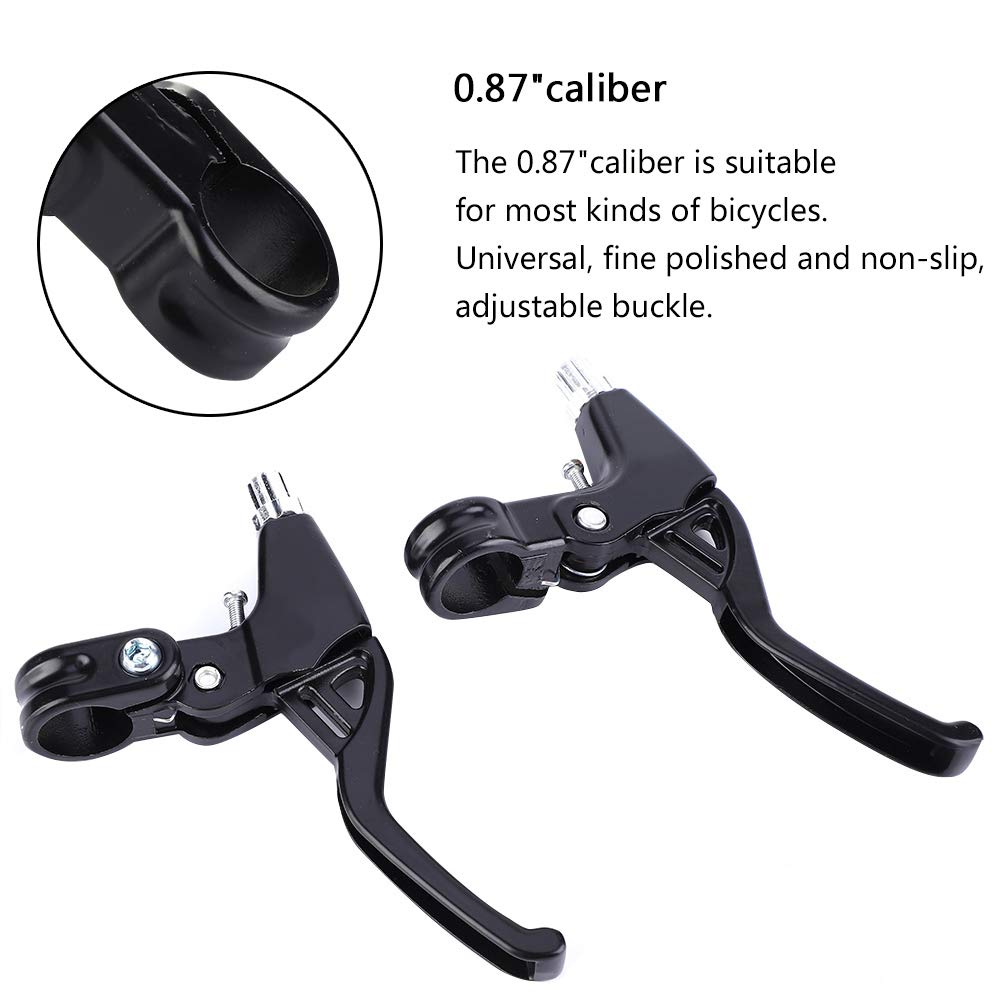 Ejoyous Sports Paire Leviers de Frein Vélo Noir Alu 22 mm