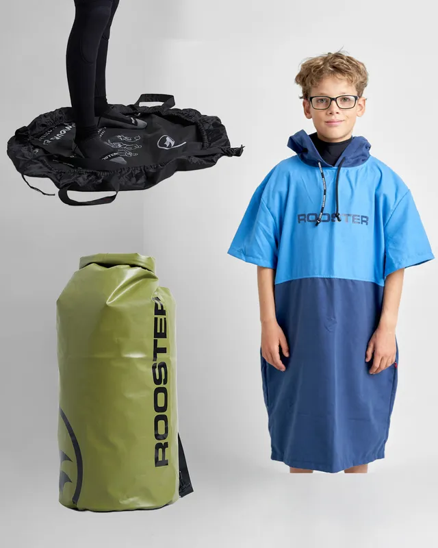Rooster Changing Kit bundle junior poncho + sac 60 L