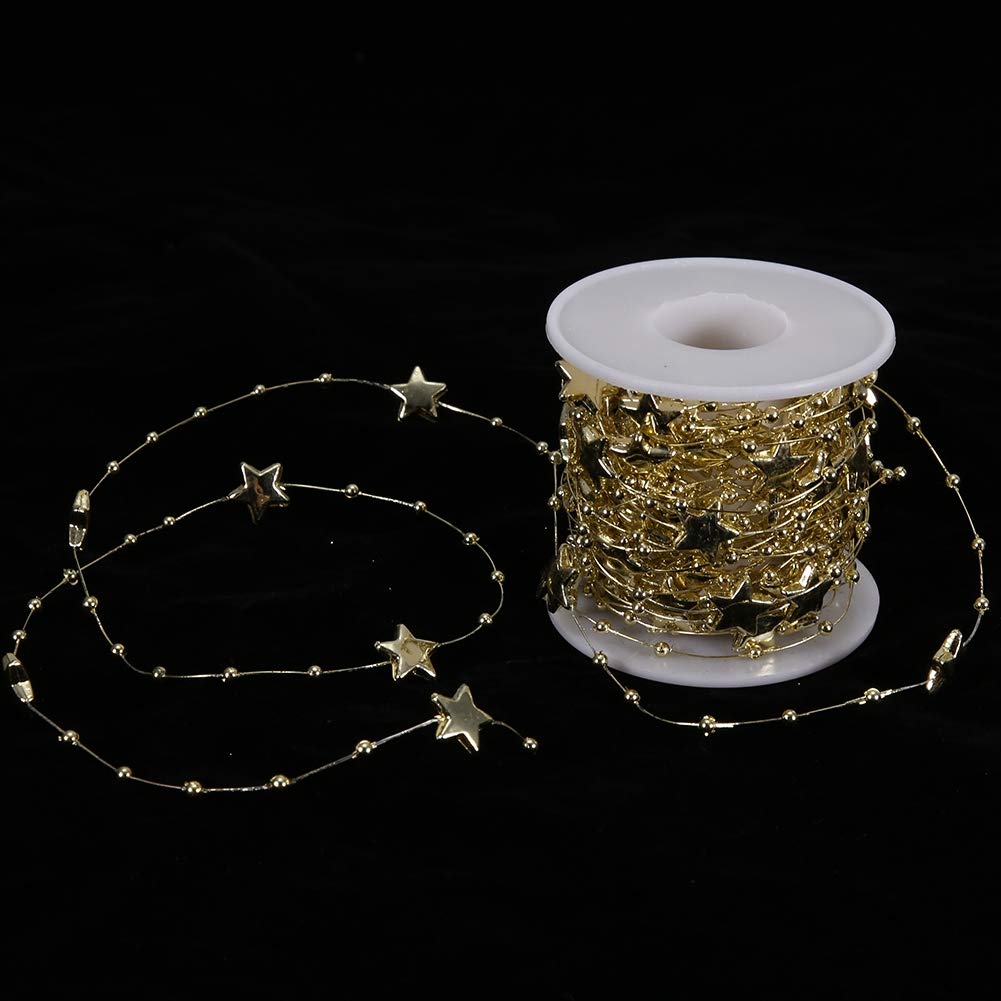Tissting DIY chaîne perles étoile or 10 m bijoux