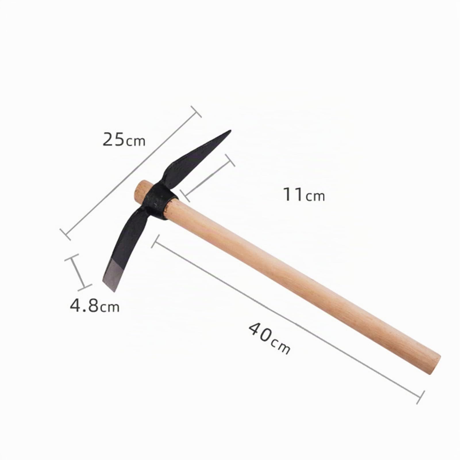 Tissting Gardening Tools pioche jardin double tête 400mm acier