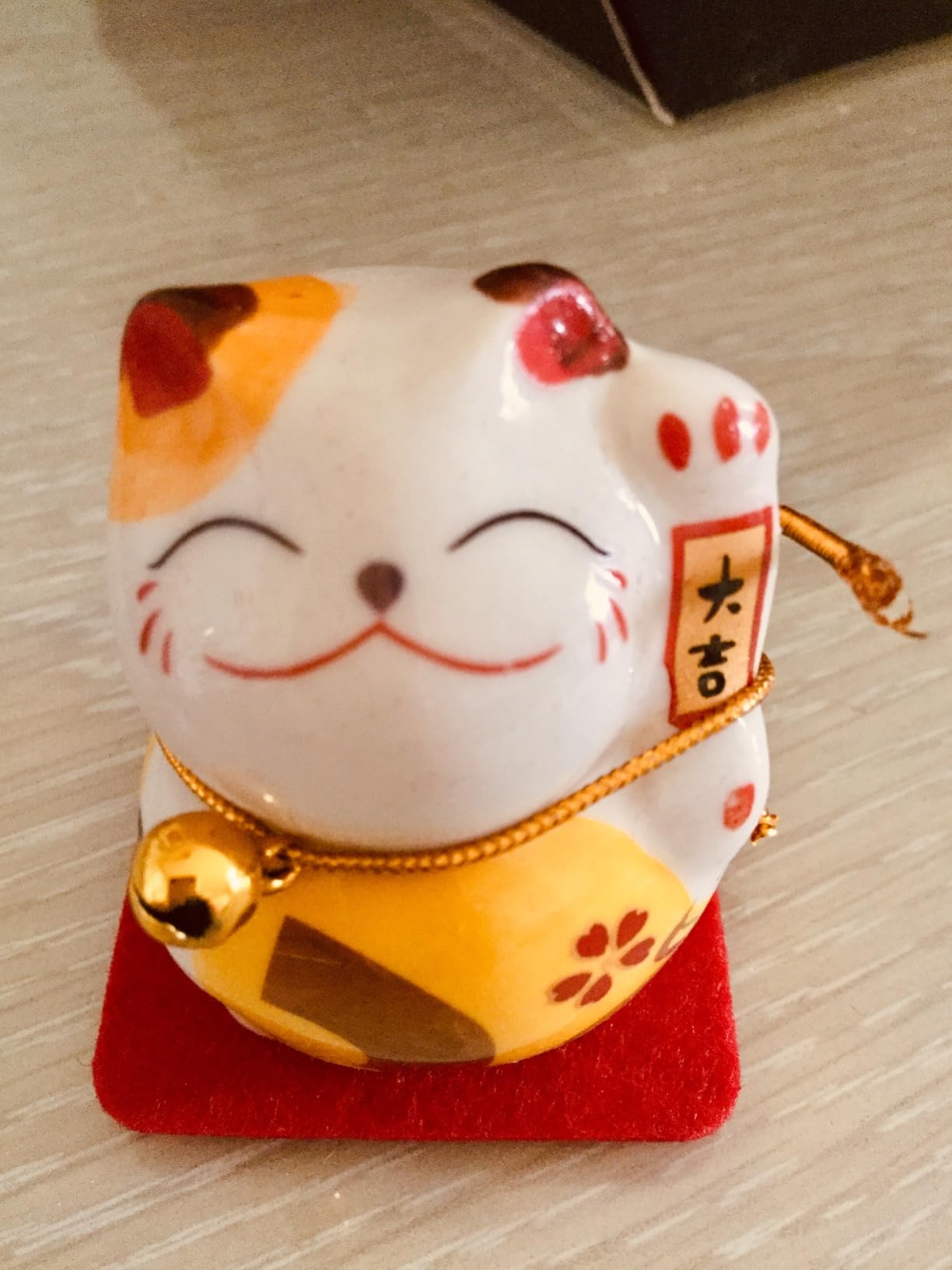 Tissting Home Decoration maneki neko figurines lot 5 couleurs