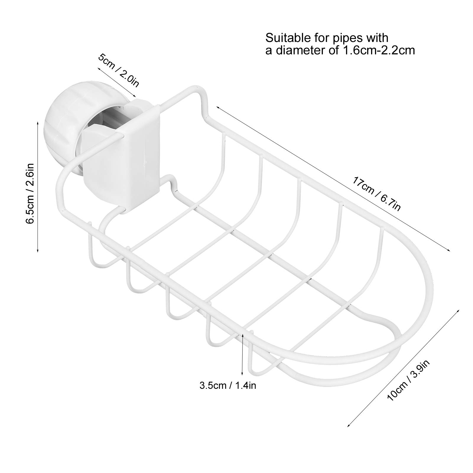 Tissting Porte-Éponge Robinet Panier Évier Inox