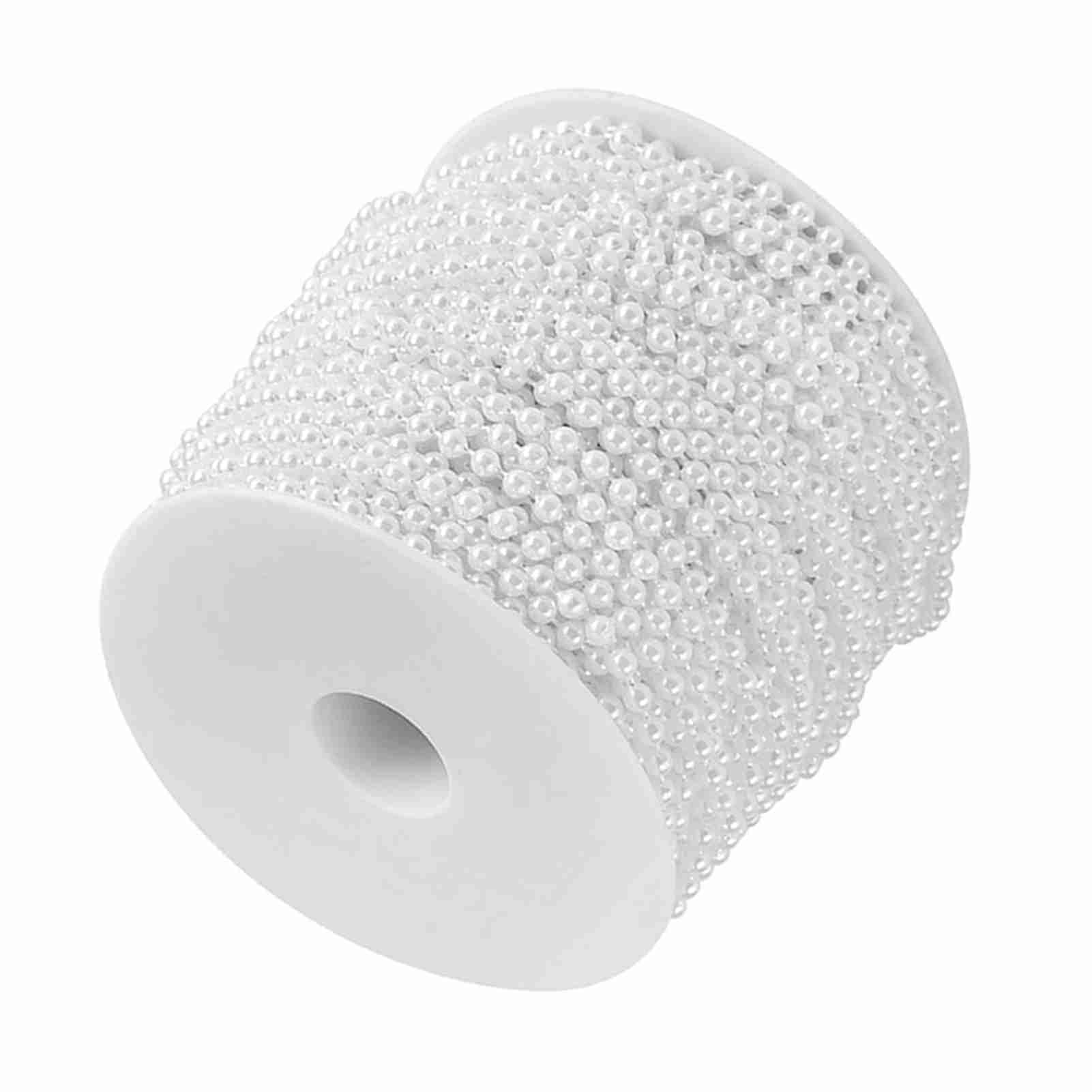 FTVOGUE Perles artificielles blanc 4 mm rouleau 40 m mariage