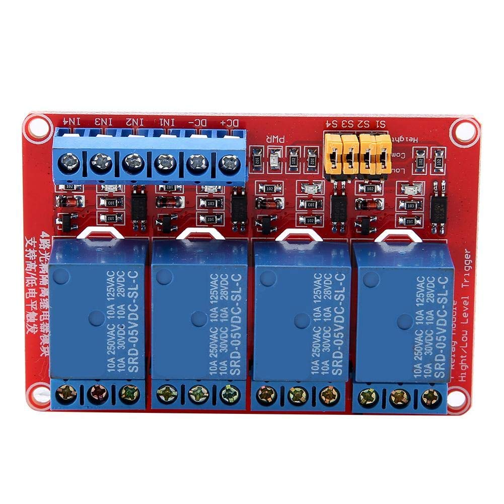 FTVOGUE Module Relais 4 Canaux 5V Optocoupleur