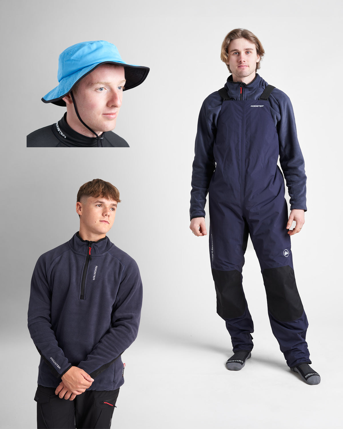 Rooster Coaches Bundle Salopette + Polaire + Chapeau UV Coach