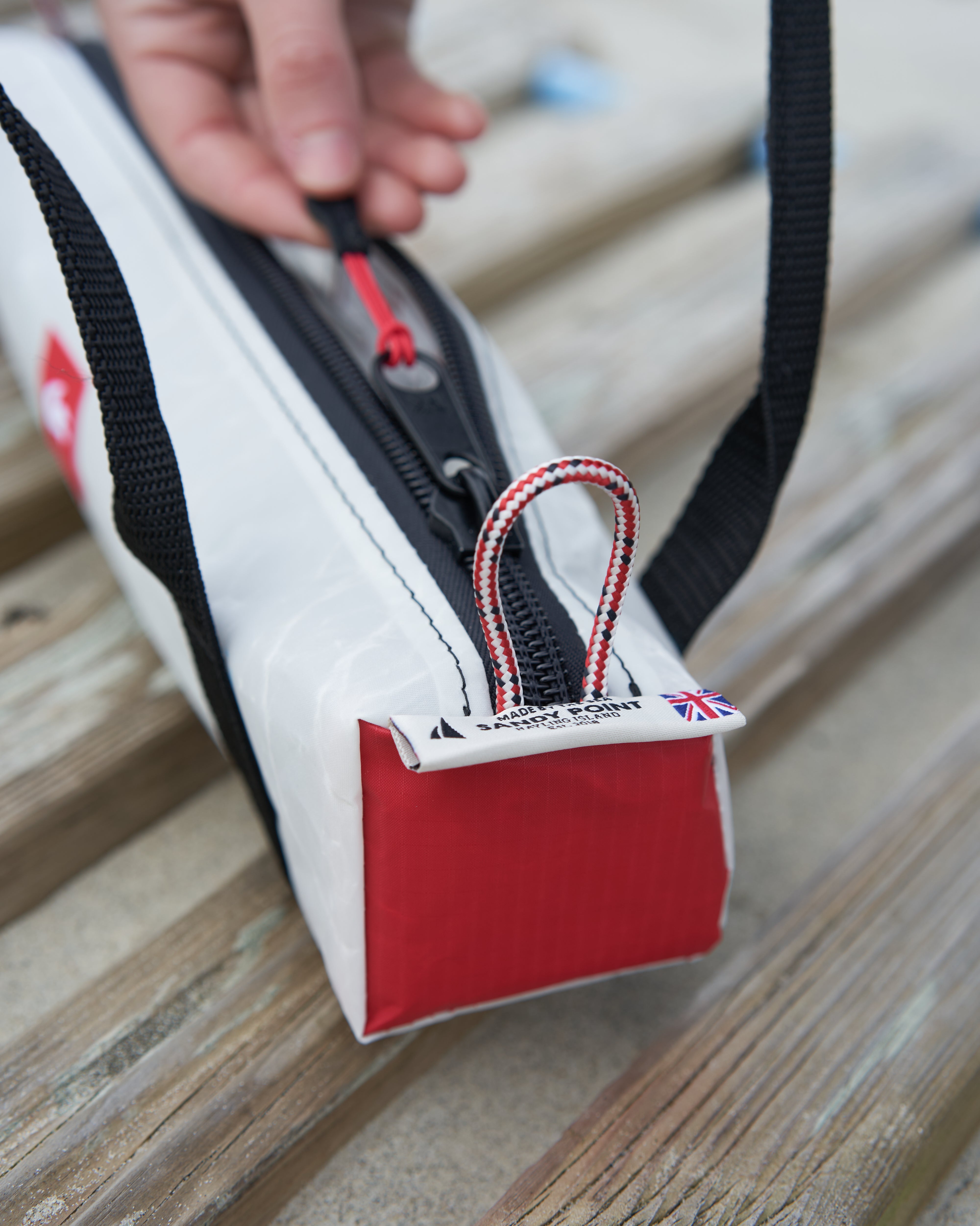 Rooster Handy Bag petit sac voile upcyclée 35 cm