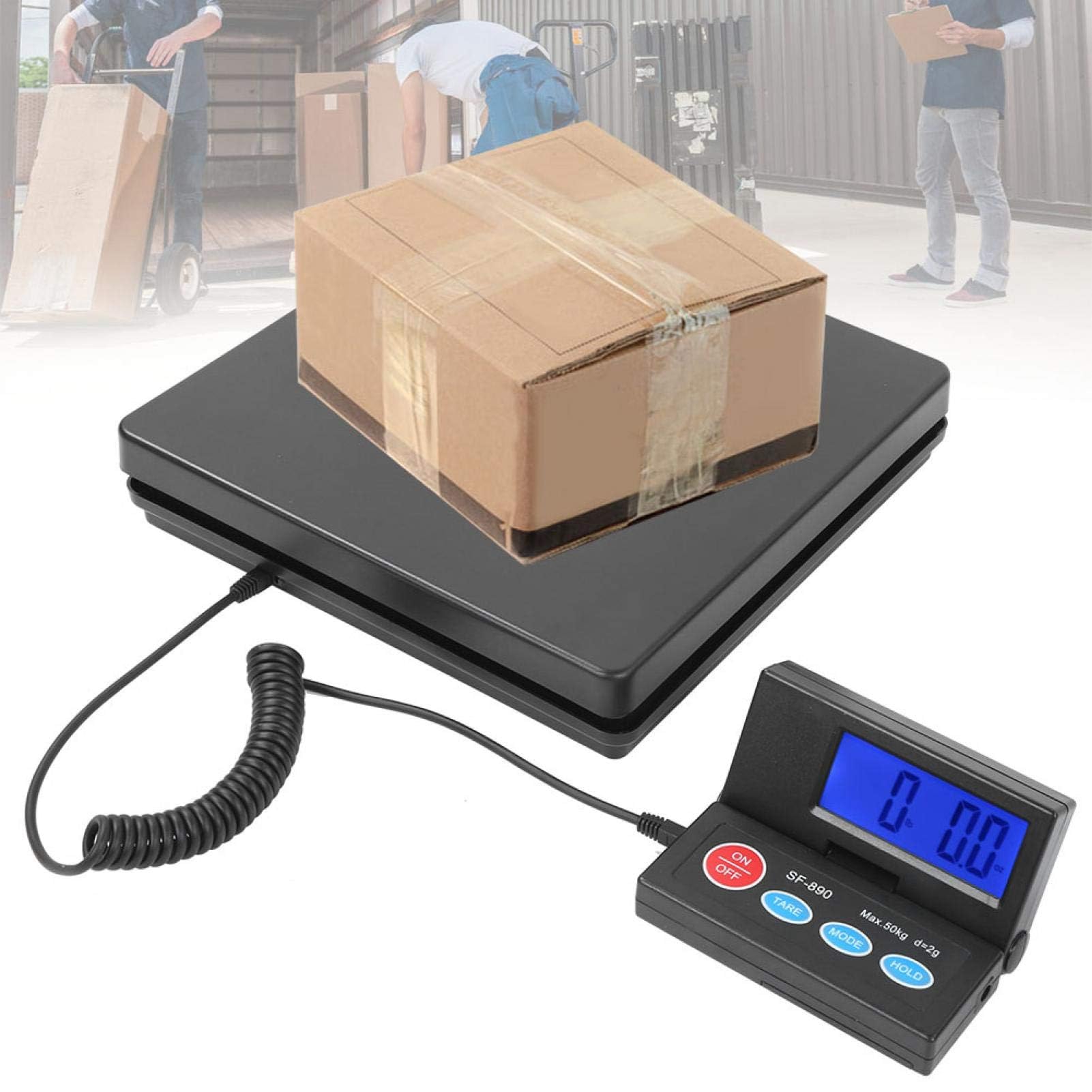 Ejoyous Home Improvement Tool balance postale 50kg LCD inox