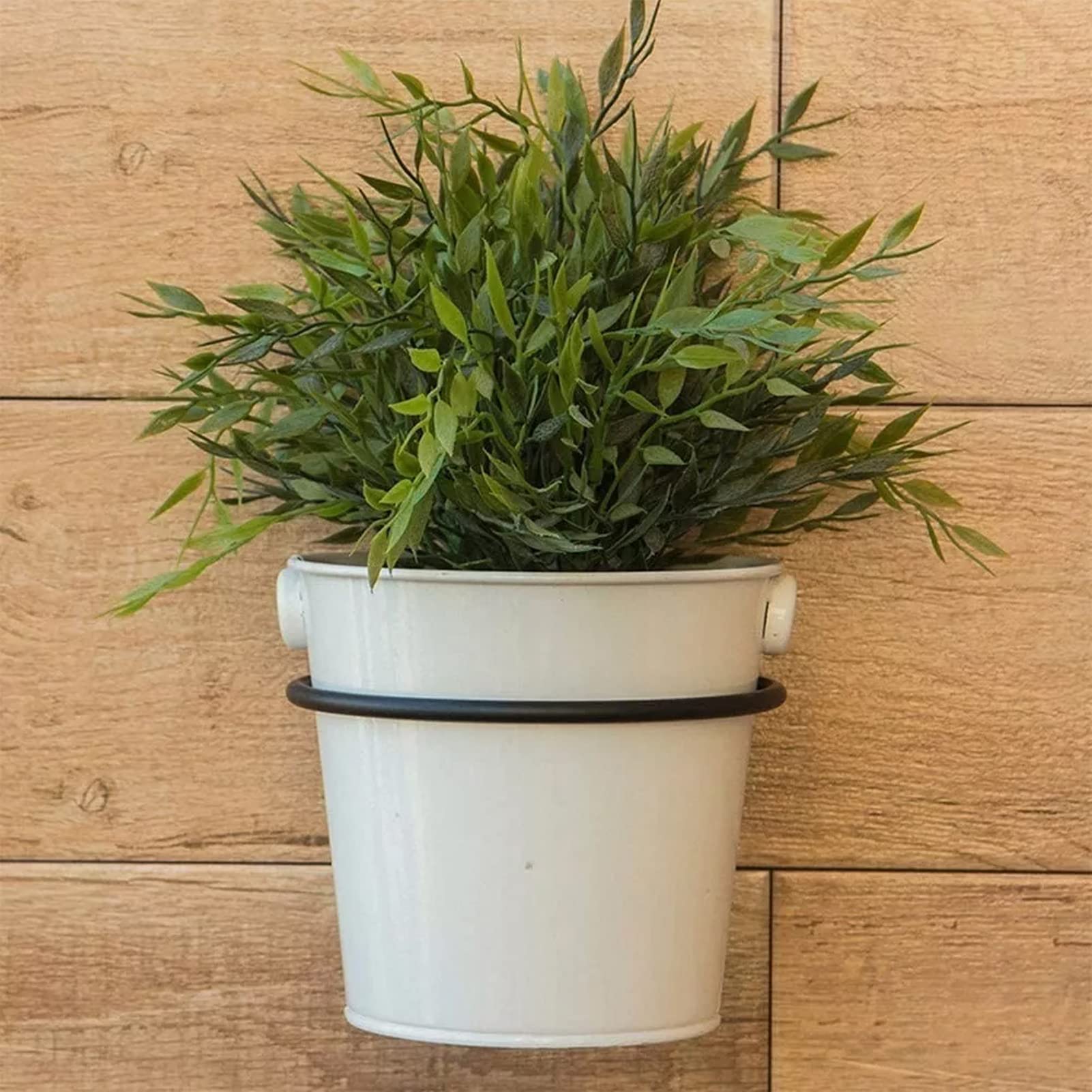 Tissting Support Pot Fleur Mural Pliable 6" Lot 3 Noir