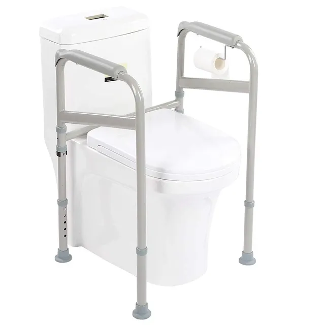 Ejoyous Health & Beauty cadre sécurité WC réglable acier