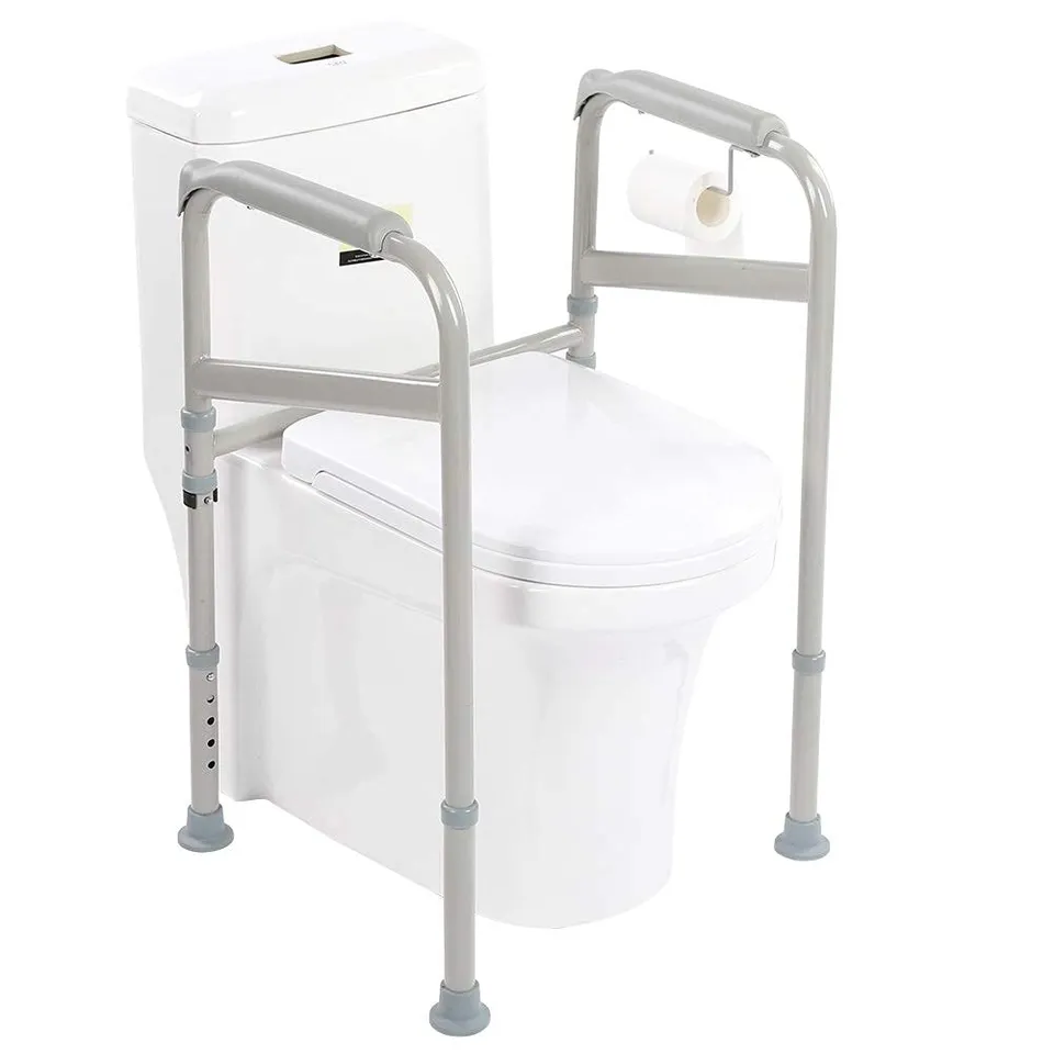 Ejoyous Health & Beauty cadre sécurité WC réglable acier