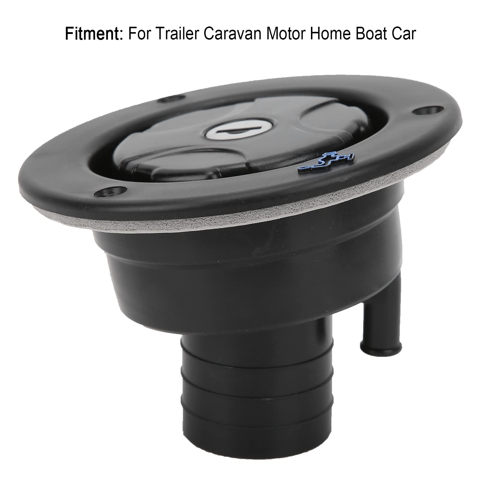 Tissting Bouchon eau verrouillable noir camping-car bateau