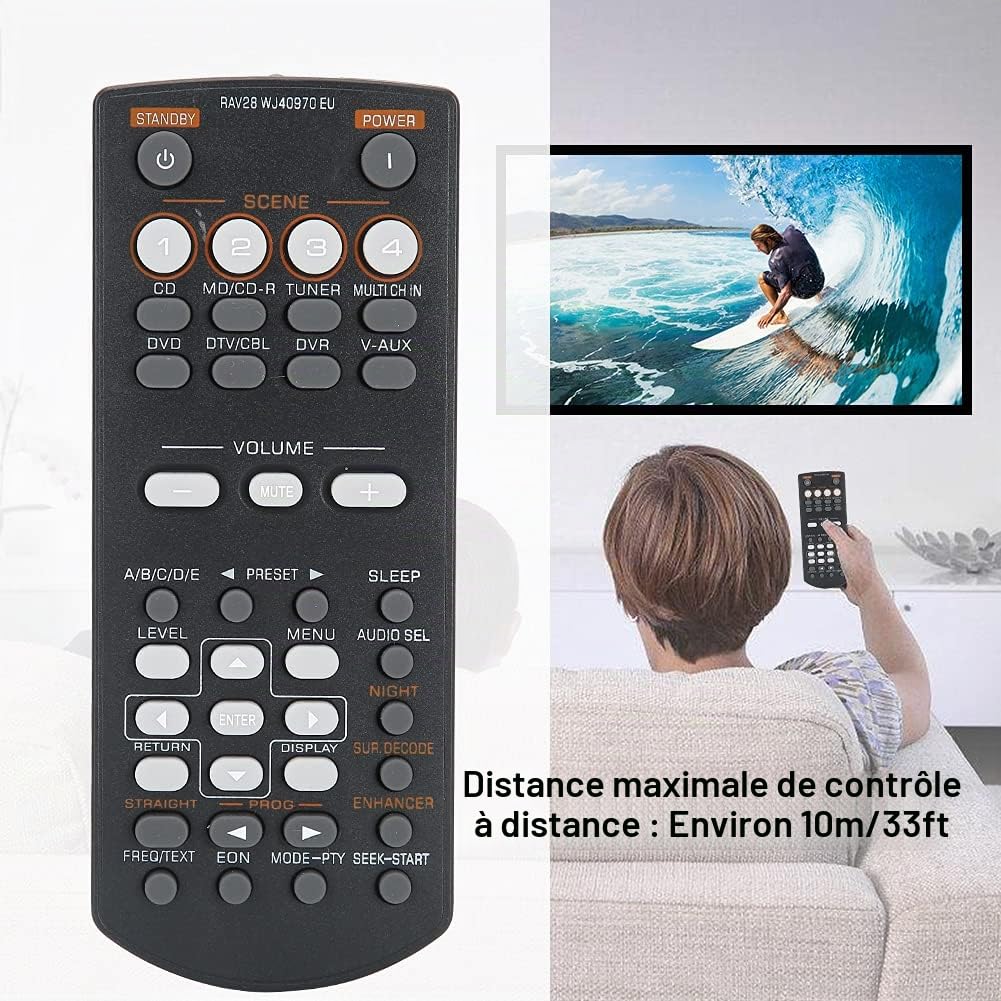Ejoyous Living Room Télécommande RAV28 RAV34 RX-V361