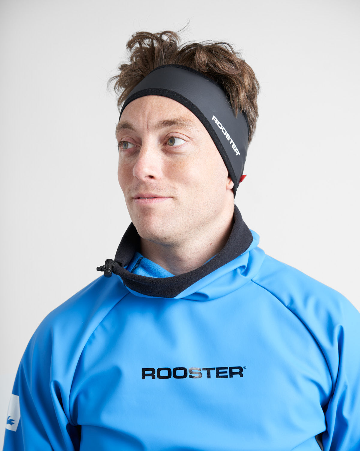 Rooster Aquafleece Headband bandeau bleu coupe-vent