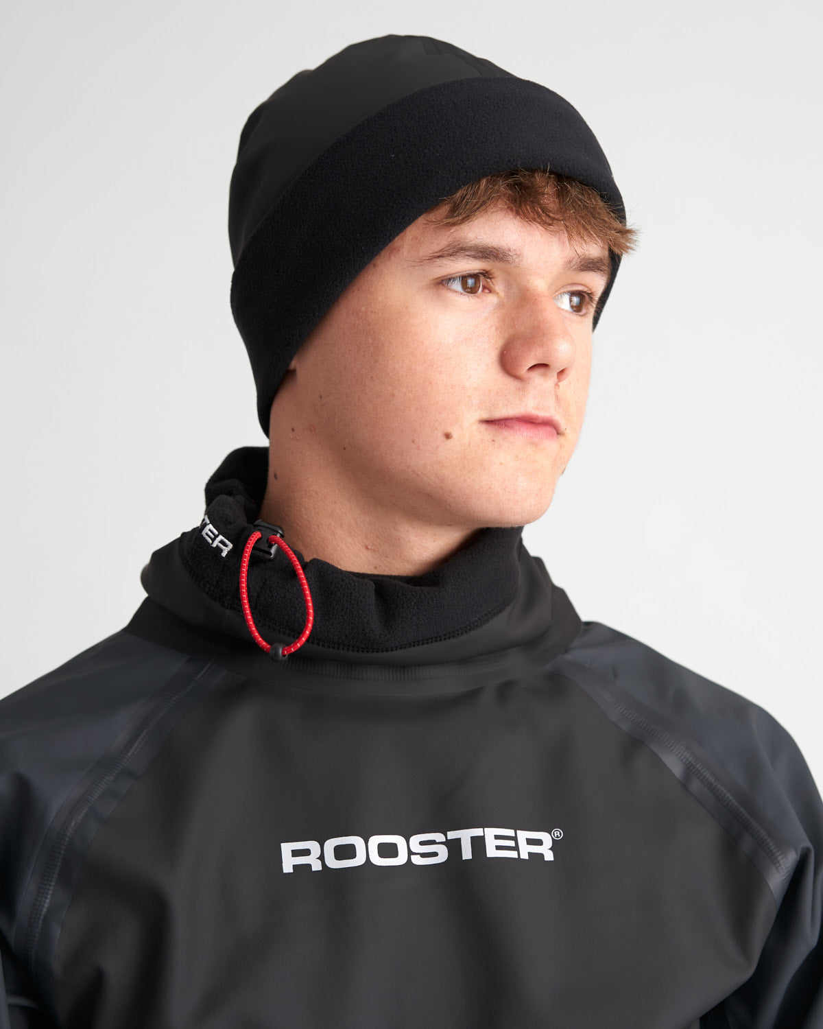 Rooster Aquafleece bonnet Pro chaud coupe-vent noir