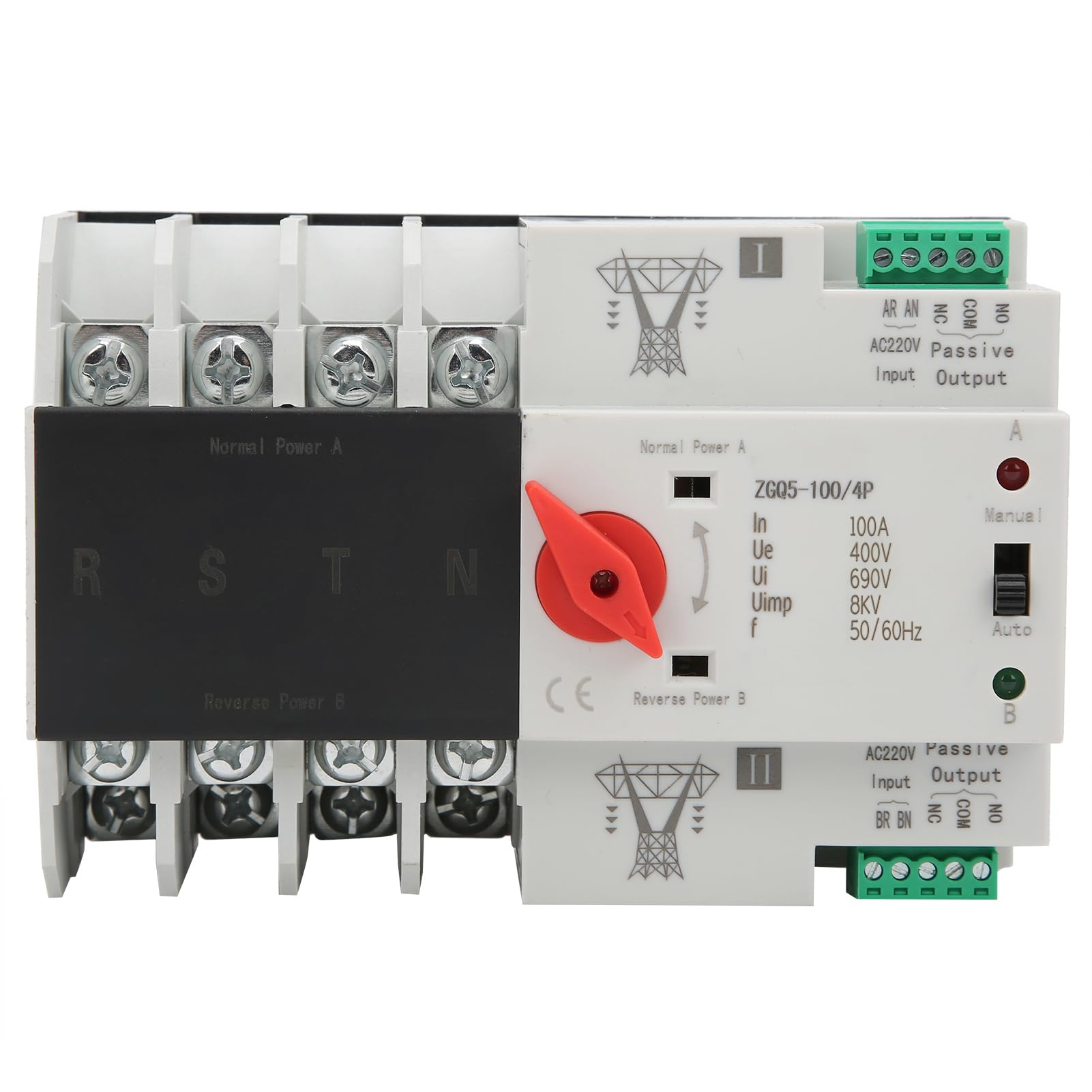 Jadeshay Installation Électrique ZGQ5-100/4P inverseur 100A