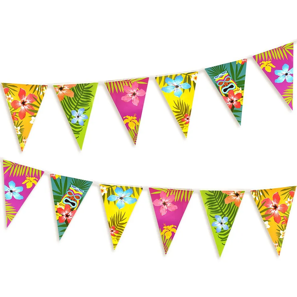 FEPITO Bannière hawaïenne tropicale 2 x 3 m fête